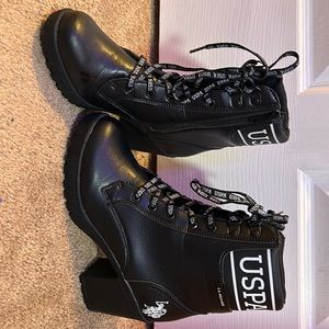 U.S. Polo Association Black Boots